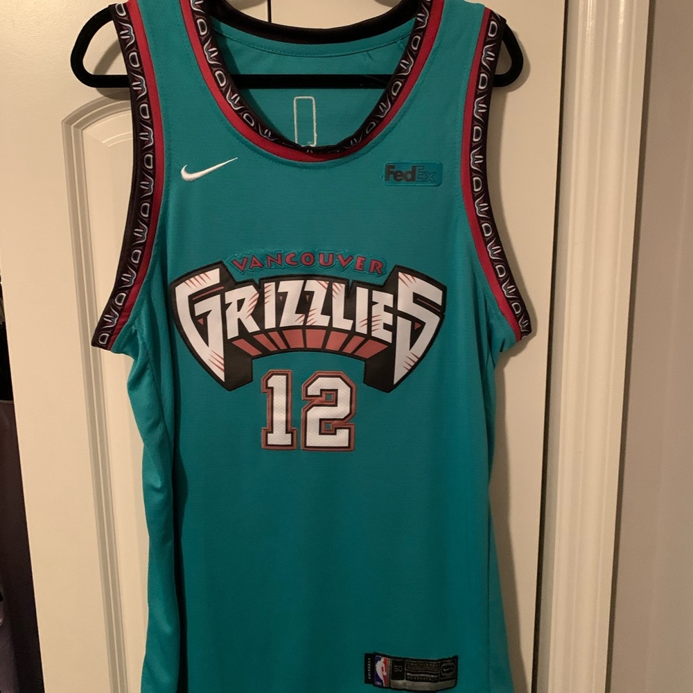 Ja Morant #12 Throwback Vancouver Grizzlies Jersey
